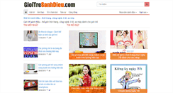 Desktop Screenshot of gioitresanhdieu.com